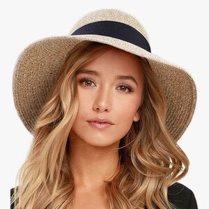 Furtalk Sun Hat New in Orig Pkg 80+SPF Foldable Packable Adjustable Band